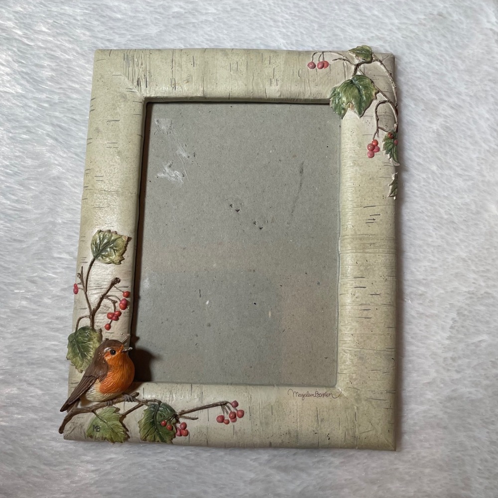 Marjolein Bastin Nature's Sketchbook Birch Robin Picture Frame 5x7 Cottagecore - Picture 1 of 6